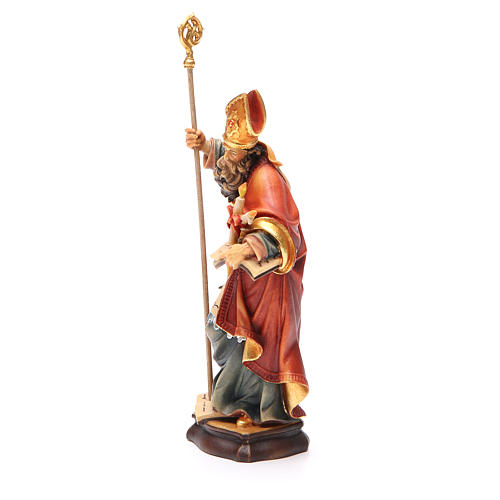 STOCK Saint Blaise statue in painted wood 20 cm 2