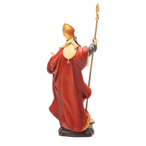 STOCK Saint Blaise statue in painted wood 20 cm 4