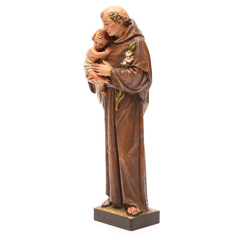 STOCK Statua Sant'Antonio pasta di legno dipinta 31 cm 2