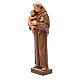 STOCK Statua Sant'Antonio pasta di legno dipinta 31 cm s2