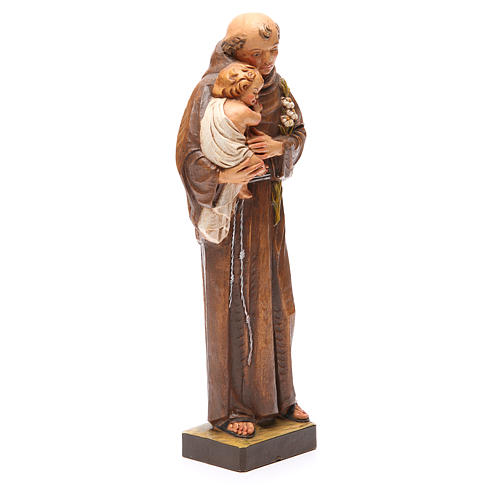 STOCK Saint Anthony statue painted wood paste 31 cm 3
