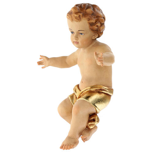 cm 23 Gesù Bambino Bambinello braccia aperte velo bianco oro