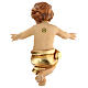 Baby Jesus wooden figurine with opened arms and golden drape s5