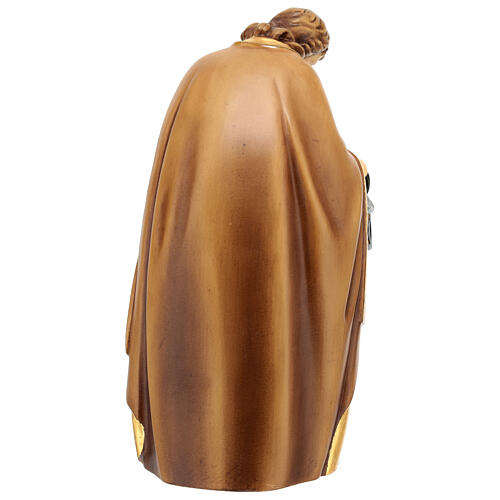 Holy Family in bright colors painted wood Val Gardena 7