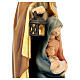 Holy Family in bright colors painted wood Val Gardena s5