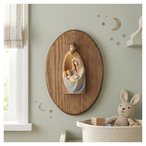 Holy Family in maple wood delicate colours 2