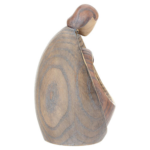 Holy Family modern style in ash wood with golden edge, Val Gardena 4