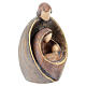 Holy Family modern style in ash wood with golden edge, Val Gardena s3