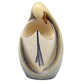 Statuen aus bemalten Holz: Betende Maria Holz blau Design