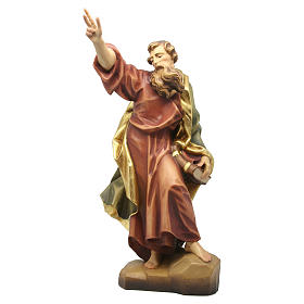 Statue Saint Paul en bois coloré