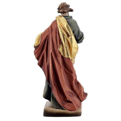 Saint Matthew painted wood statue, Val Gardena 5
