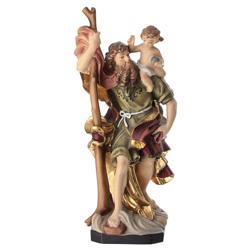 San Cristoforo in legno colorato 1