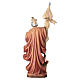 Statue Saint Florian en bois coloré s5