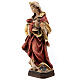 Saint Elisabeth with crown and jug painted wood statue, Val Gardena s3