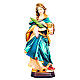 Saint Odile with chalice in painted wood, Val Gardena s1