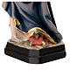 Statua di Santa Ottilia in legno dipinto ramo e calice s8