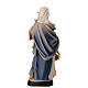 Statua di Santa Ottilia in legno dipinto ramo e calice s9