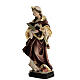 Estatua Santa Inés de madera pintada con vestido con matices de color s3