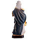 Santa Dorotea in legno colorato veste blu fiori rossi s6