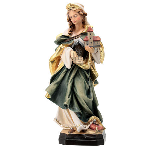 Saint Jadwiga painted wood statue, Val Gardena 1