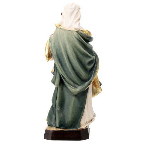 Saint Jadwiga painted wood statue, Val Gardena 5