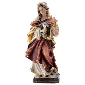 Saint Margaret painted wood statue, Val Gardena