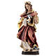 Saint Margaret painted wood statue, Val Gardena s1
