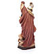Statua San Martino legno armatura color argento mantello rosso s3