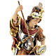 Saint George with dragon in painted wood, Val Gardena s2