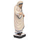 Madre Teresa de Calcuta de madera pintada de la Val Gardena con rosario s4