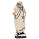 Madre Teresa di Calcutta in legno dipinto Val Gardena rosario s1