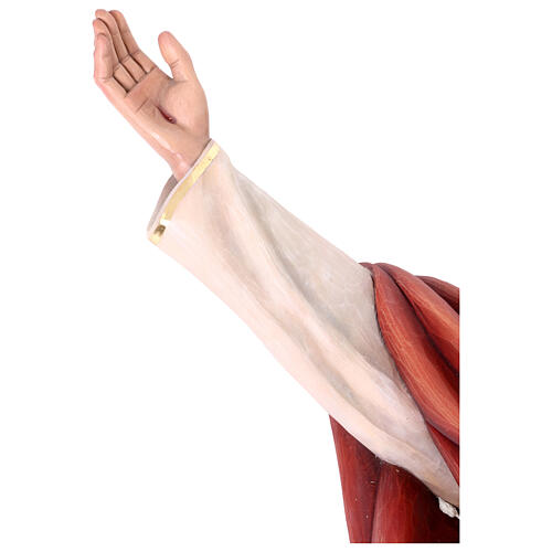 Statue Christus König bemalten Grödnertal Holz 8