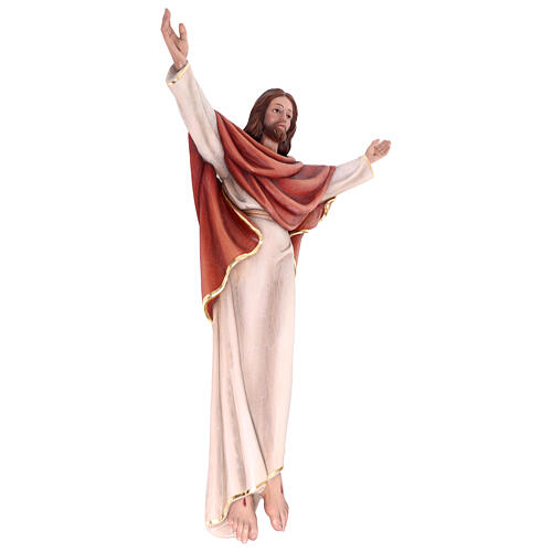 Statue Christus König bemalten Grödnertal Holz 11