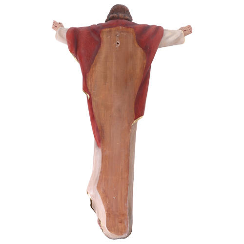 Statue Christus König bemalten Grödnertal Holz 13