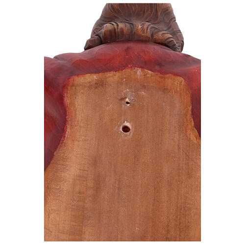 Statue Christus König bemalten Grödnertal Holz 14