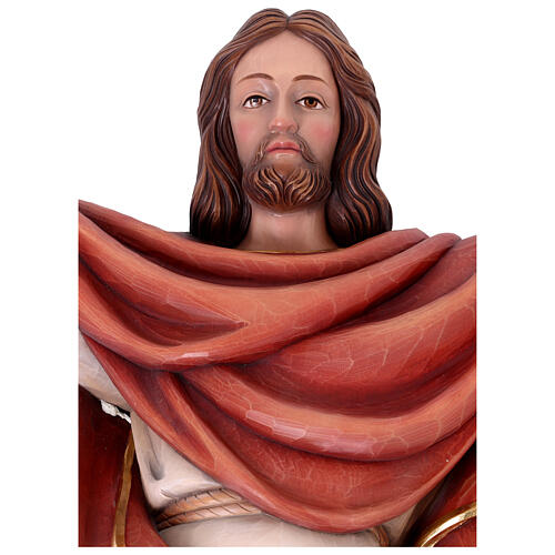 Christ the King in painted wood of Valgardena 3