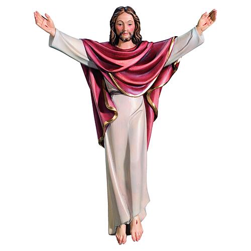 Figura Chrystus Król z drewna malowanego z Val Gardena 2