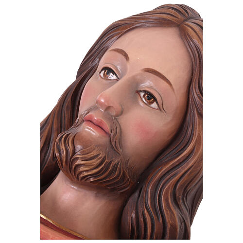 Imagem Cristo Rei em madeira pintada do Val Gardena 2