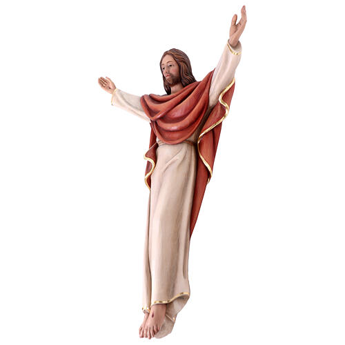 Imagem Cristo Rei em madeira pintada do Val Gardena 4