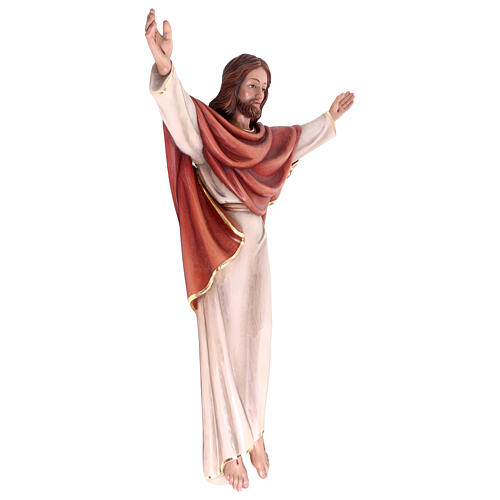 Imagem Cristo Rei em madeira pintada do Val Gardena 7