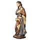 Saint Joseph travailleur bois marron doré Val Gardena s3