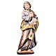 Saint Joseph the Worker painted wood statue, Val Gardena s1
