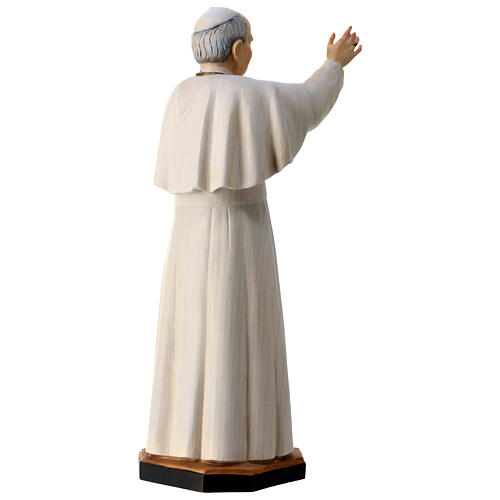 Statue, Papst Johannes Paul II, Holz, koloriert, Grödnertal 7