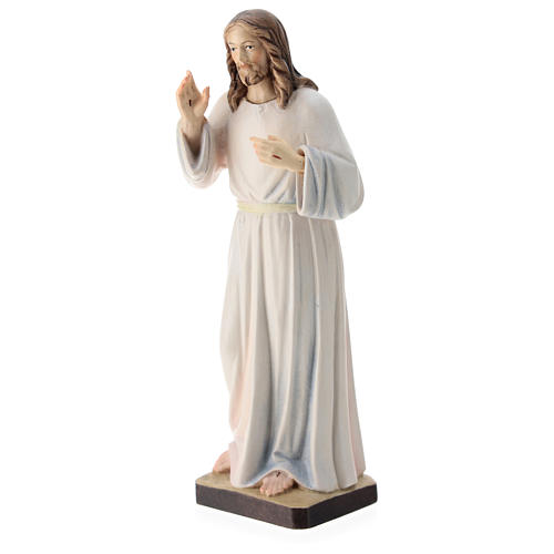 Statue Jésus bénissant bois peint Val Gardena 3