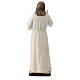Christ with white dress painted wood statue, Val Gardena s5
