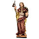 Saint James with stick in painted wood, Val Gardena s1