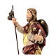 Święty Jakub z drewna malowanego z laską Val Gardena s4