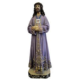 Imágenes de Madera Pintada: Estatua de Jesús de madera pintada de la Val Gardena