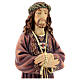 Statua Gesù legno Valgardena colorato s2