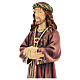 Statua Gesù legno Valgardena colorato s4